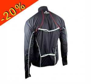 sural toubkal veste coupe vent/imperméable ultra légère noire sans capuche