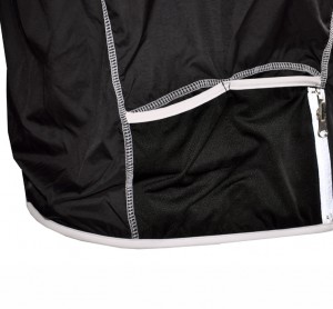 sural toubkal veste coupe vent/imperméable ultra légère noire sans capuche