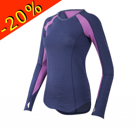 PEARL IZUMI maillot manches longues running femme mi-saison flash violet