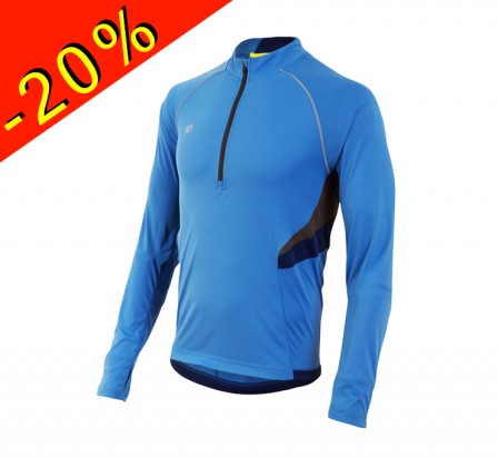 PEARL IZUMI maillot manches longues running homme mi-saison pursuit bleu