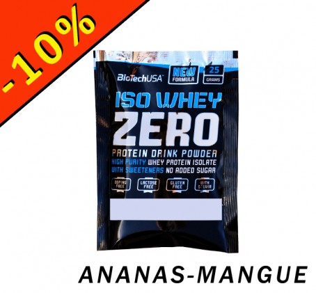 BioTech USA Iso Whey Zero - échantillon ananas mangue 25gr - ILLIMITsport.com