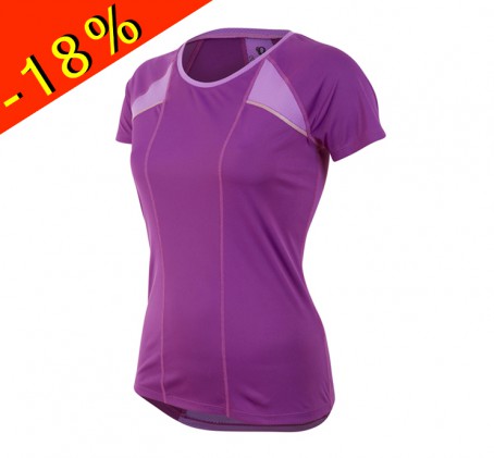 pearl izumi maillot running femme pursuit violet t shirt sport running femme