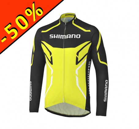 Maillot SHIMANO Print - veste mi-saison - jaune noir - ILLIMITsport.com